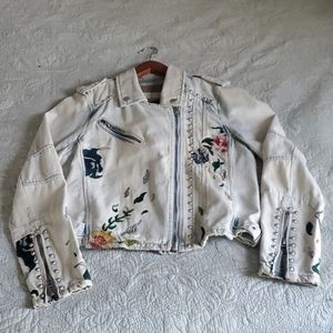 Embroidered denim jacket